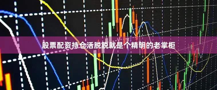 股票配资持仓活脱脱就是个精明的老掌柜